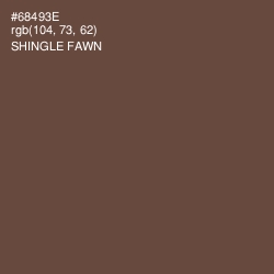 #68493E - Shingle Fawn Color Image